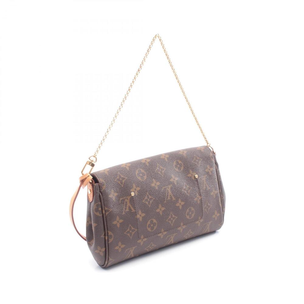 Louis Vuitton Monogram Canvas Favorite Leather Handbag Brown - Picture 2 of 7